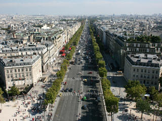 Champs Elysees Paris parade