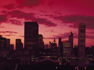 Chicago 4th July skyline