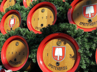 Oktoberfest beer barrels