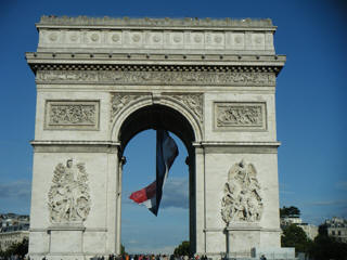 Paris parade Arc de Triomphe