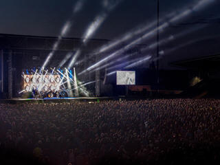 Music festival live stage